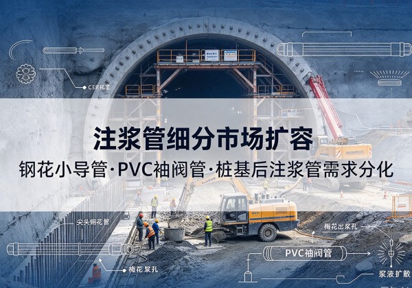 永春注浆管细分市场扩容，隧道钢花小导管、PVC 袖阀管、桩基后注浆管需求分化